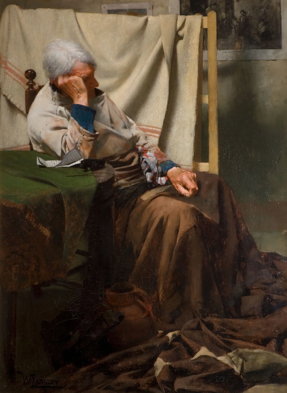W pamięci, 1883. autorstwa Walter Langley