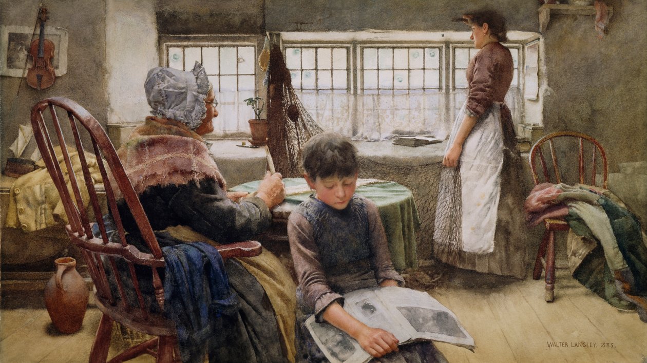 Wspomnienia, 1885 autorstwa Walter Langley