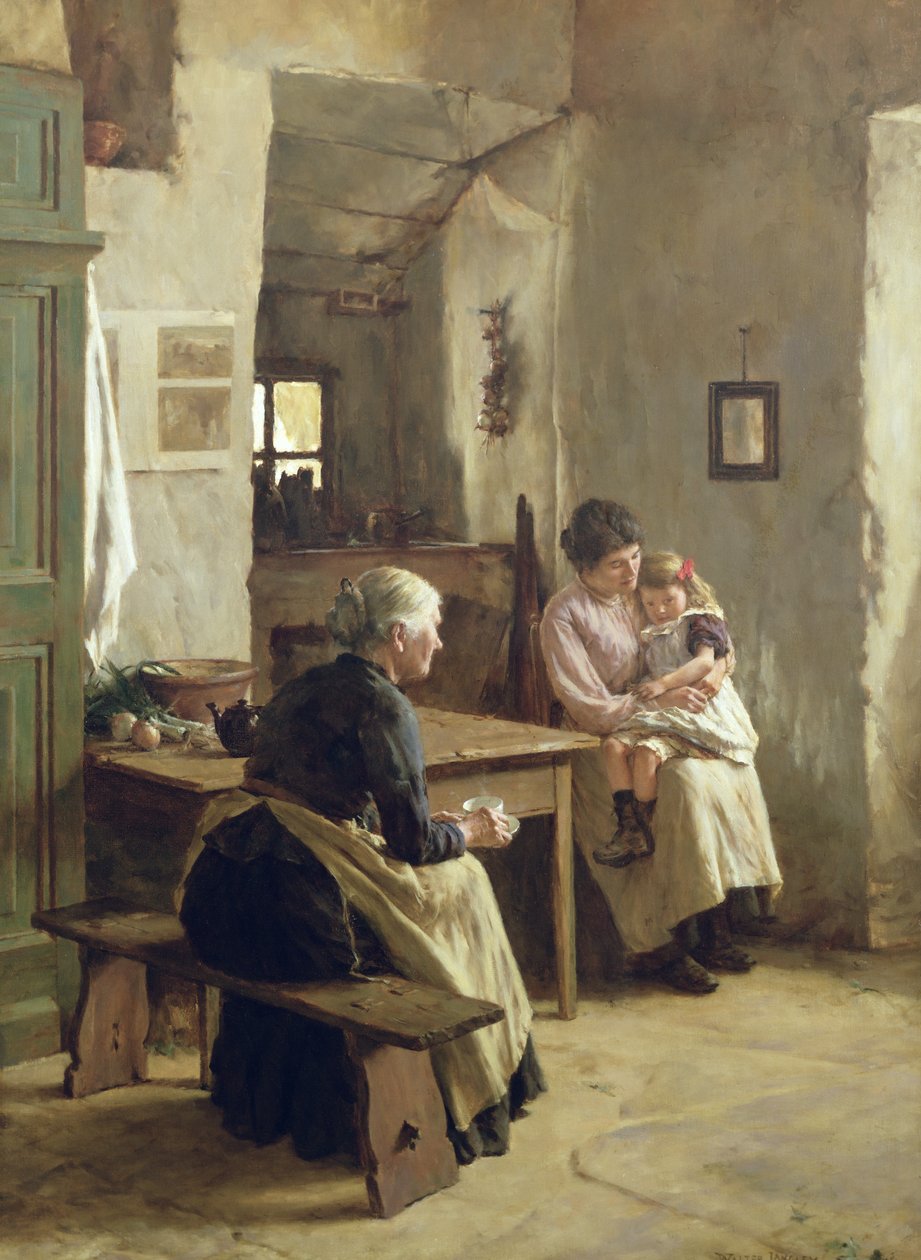 Matczyna miłość autorstwa Walter Langley