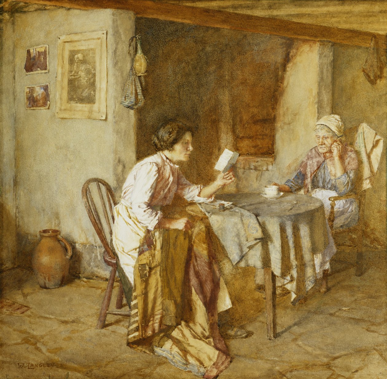 Litera, autorstwa Walter Langley