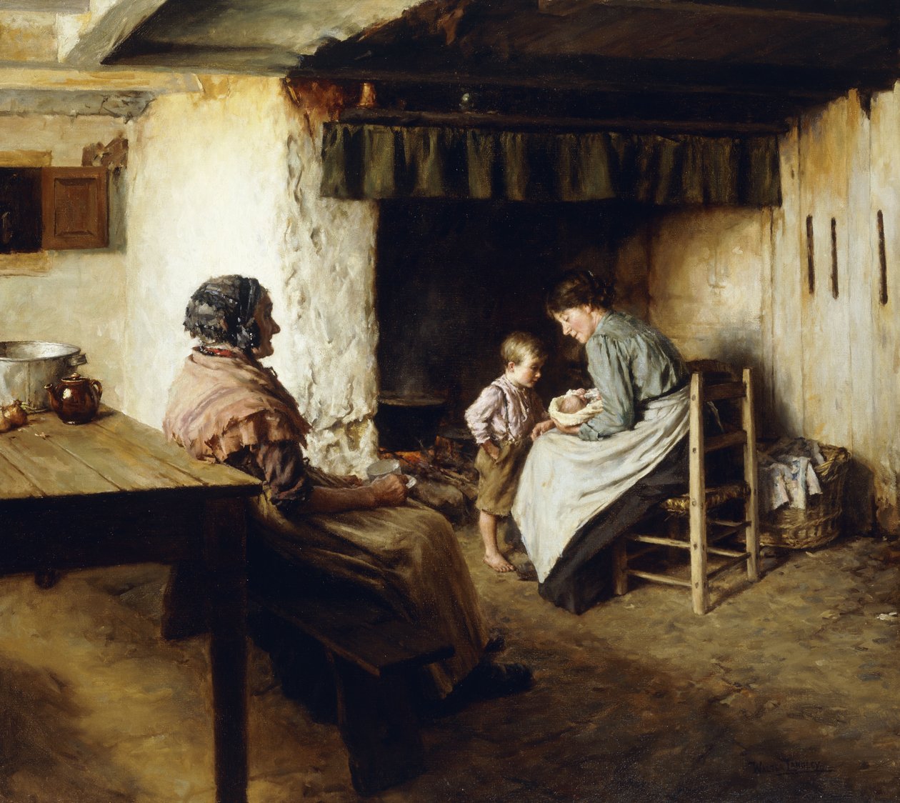 Nowy przybytek, autorstwa Walter Langley