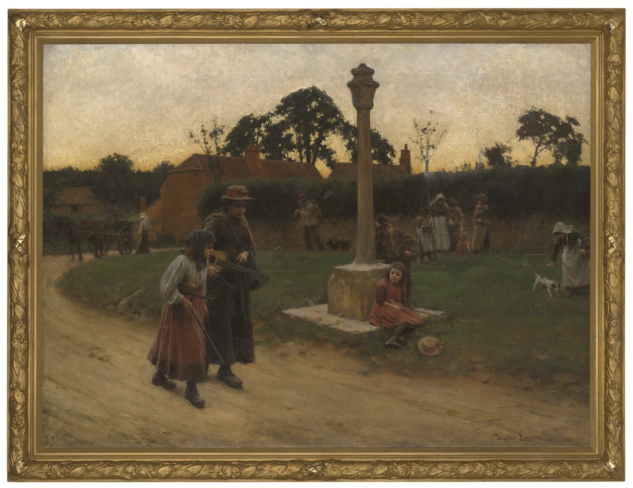 Wędrujący muzycy (oprawione) autorstwa Walter Langley