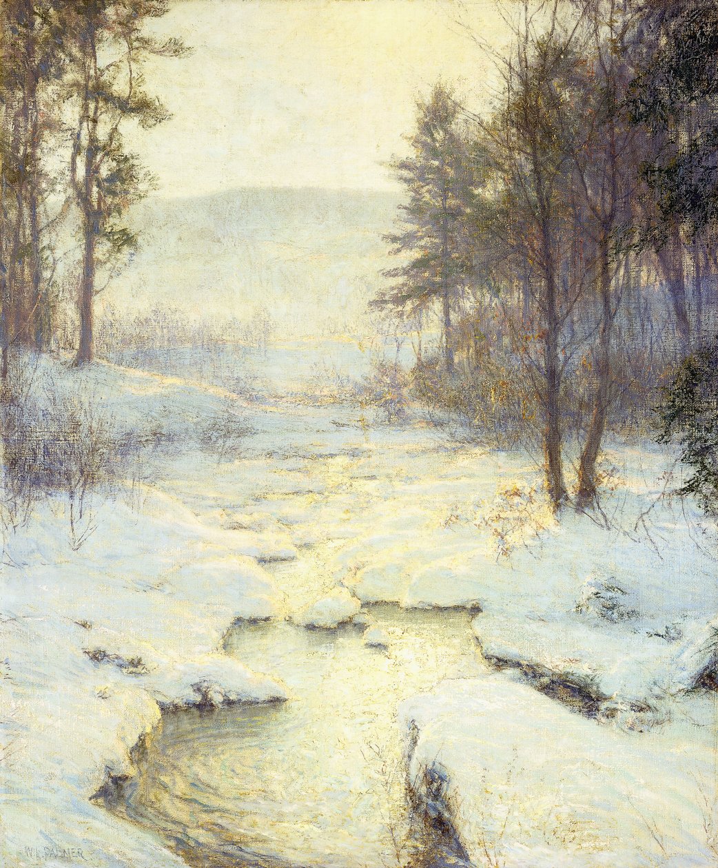 Zimowe światło słoneczne autorstwa Walter Launt Palmer