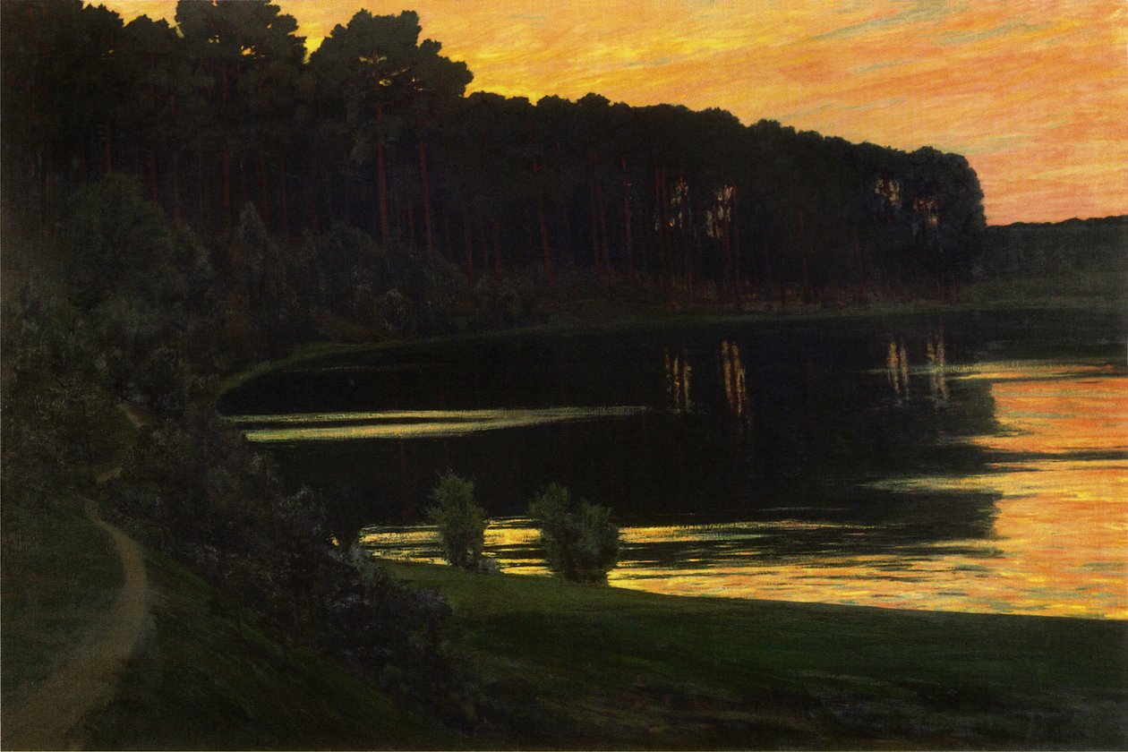 Niemiecki: Grunewaldsee Jezioro Grunewald


Tytuł alternatywny: niemiecki: Sonnenuntergang über dem Grunewaldsee Lake Grunewald autorstwa Walter Leistikow