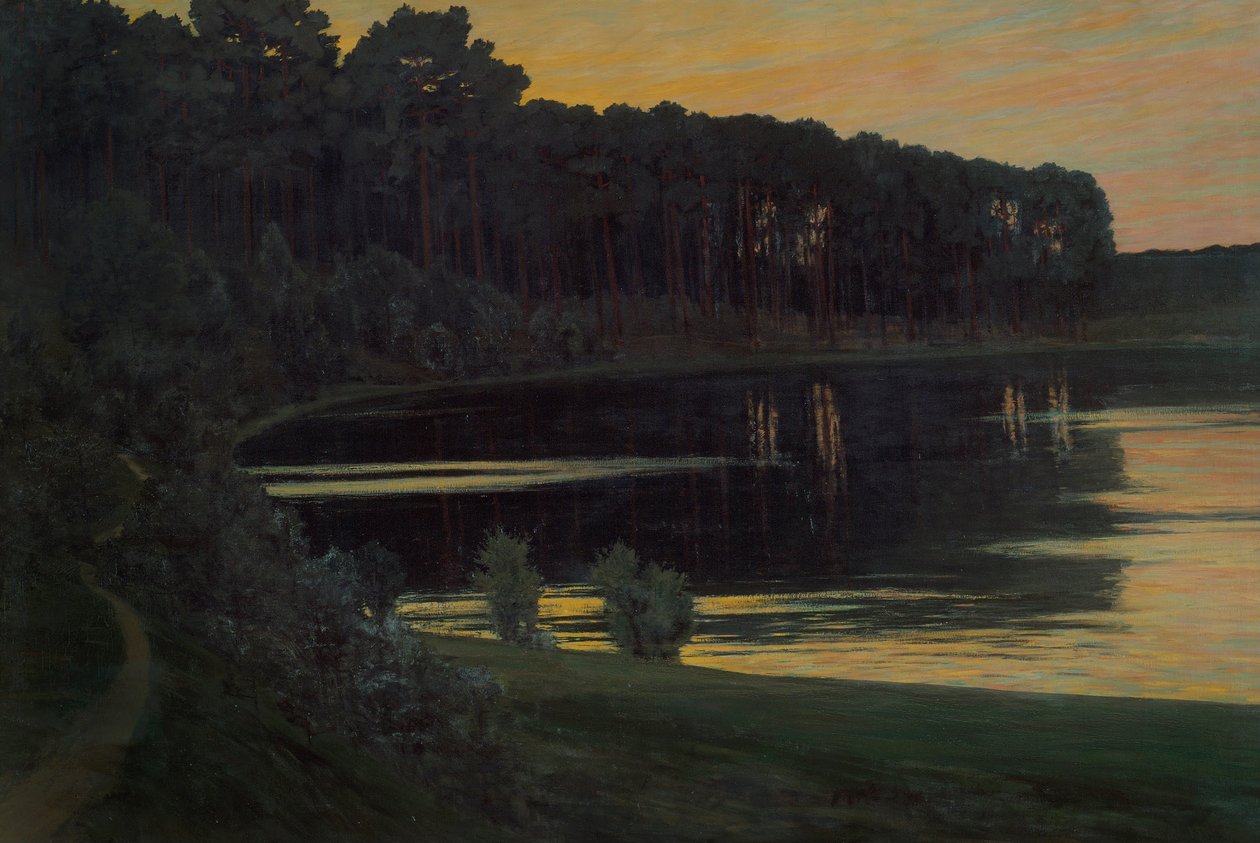 Niemiecki: Grunewaldsee Jezioro Grunewald autorstwa Walter Leistikow