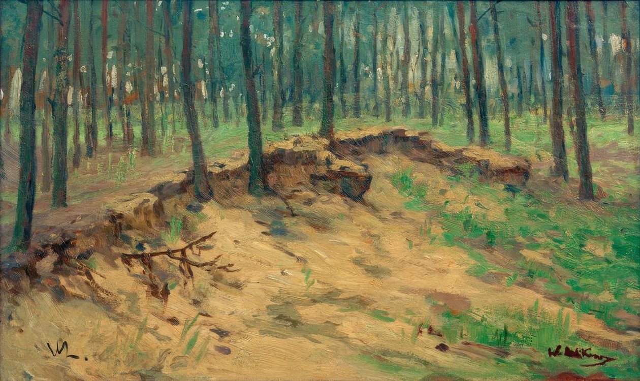 Las z piaskownicą autorstwa Walter Leistikow