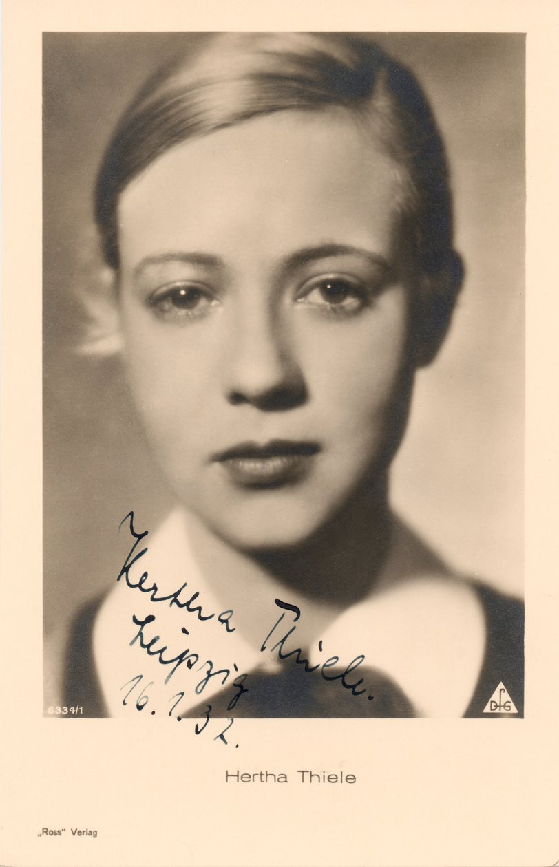 Portret Herthy Thiele autorstwa Walter Limot