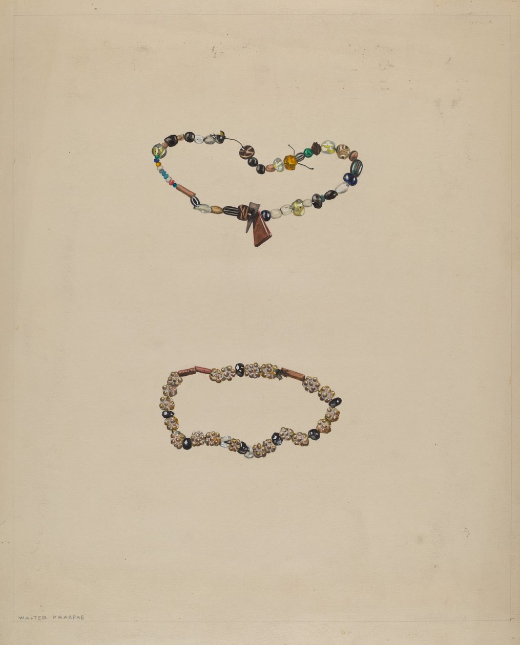 Koraliki handlowe, c. 1936. autorstwa Walter Praefke