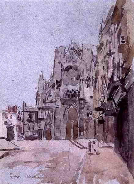 Dieppe (akwarela na papierze) autorstwa Walter Richard Sickert