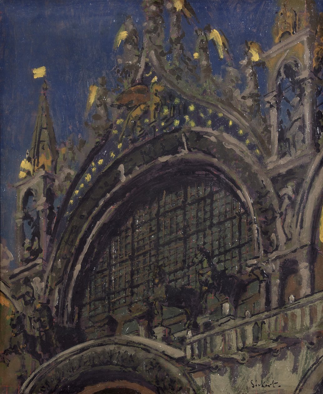 Konie św. Marka, Wenecja autorstwa Walter Richard Sickert