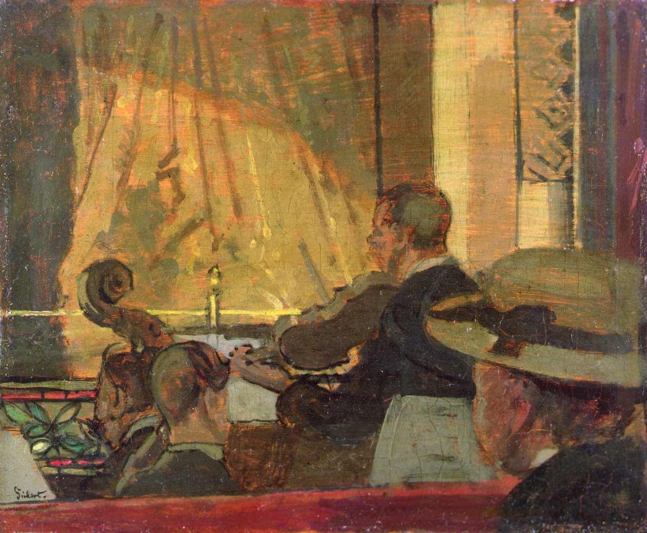 Music Hall (olej na panelu) autorstwa Walter Richard Sickert