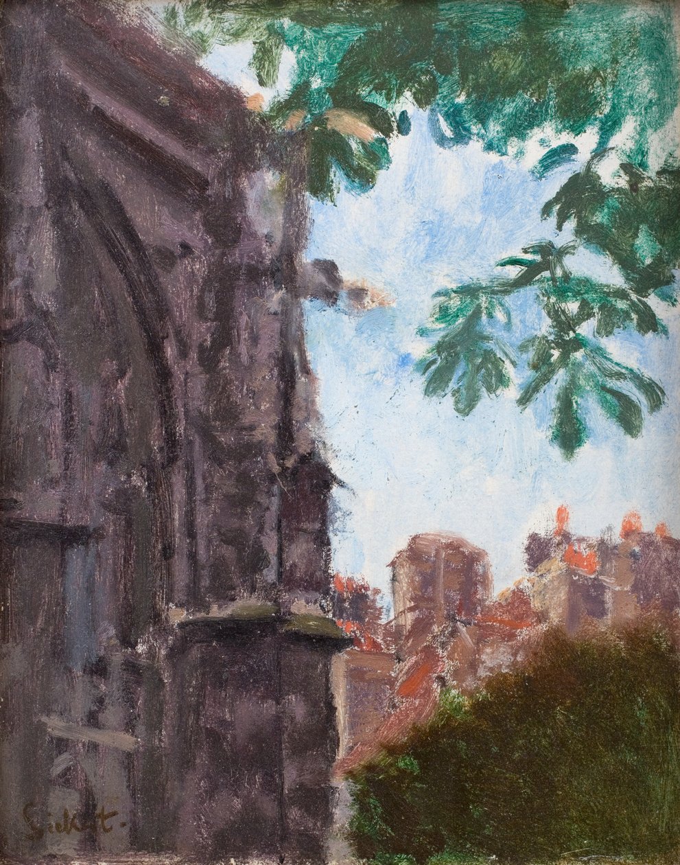St Rémy: Kościół chevet autorstwa Walter Richard Sickert