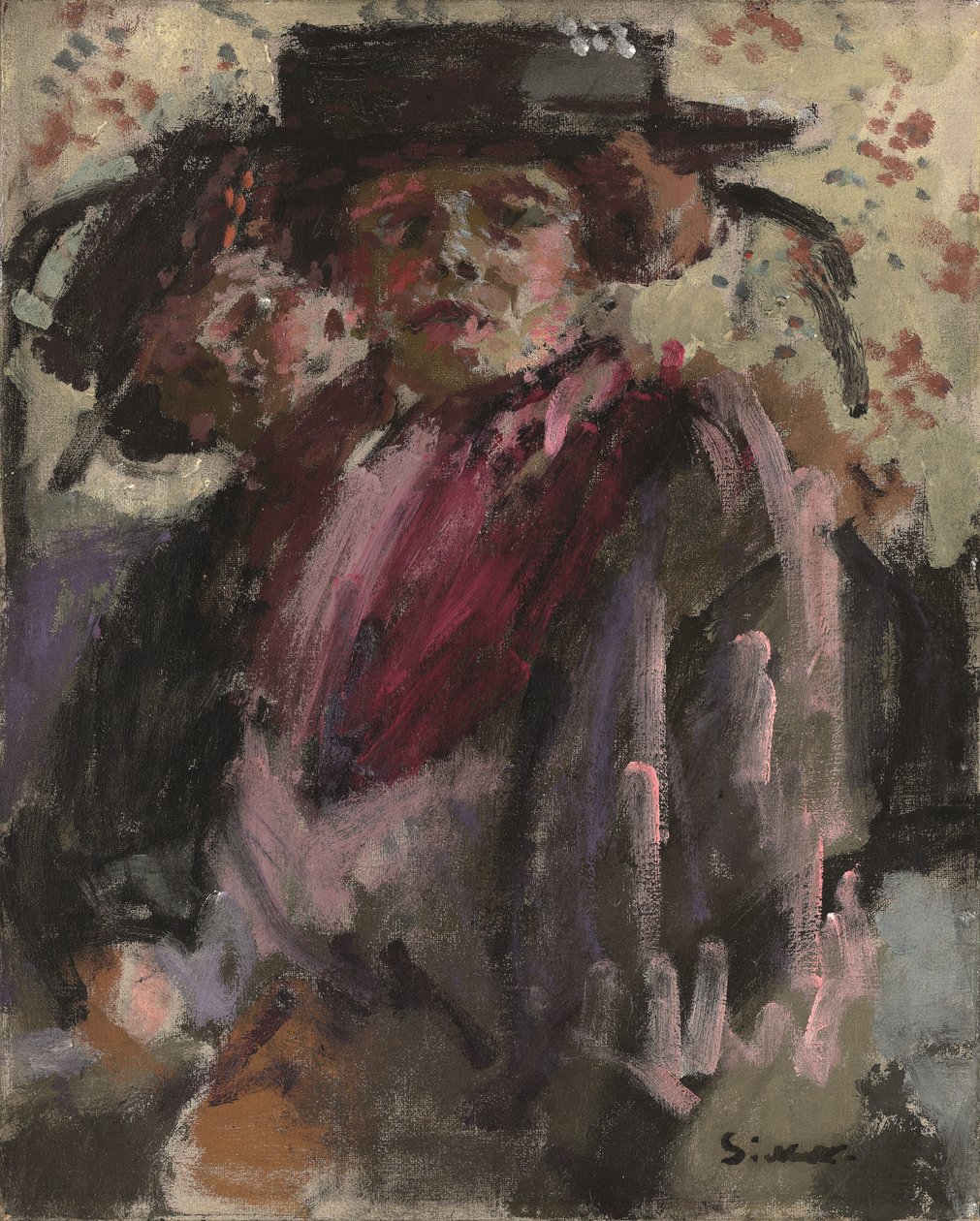 Dziewczyna z kwiatami; Dwie kobiety autorstwa Walter Richard Sickert