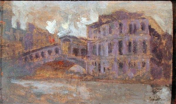 Most Rialto i Palazzo Camerlenghi autorstwa Walter Richard Sickert
