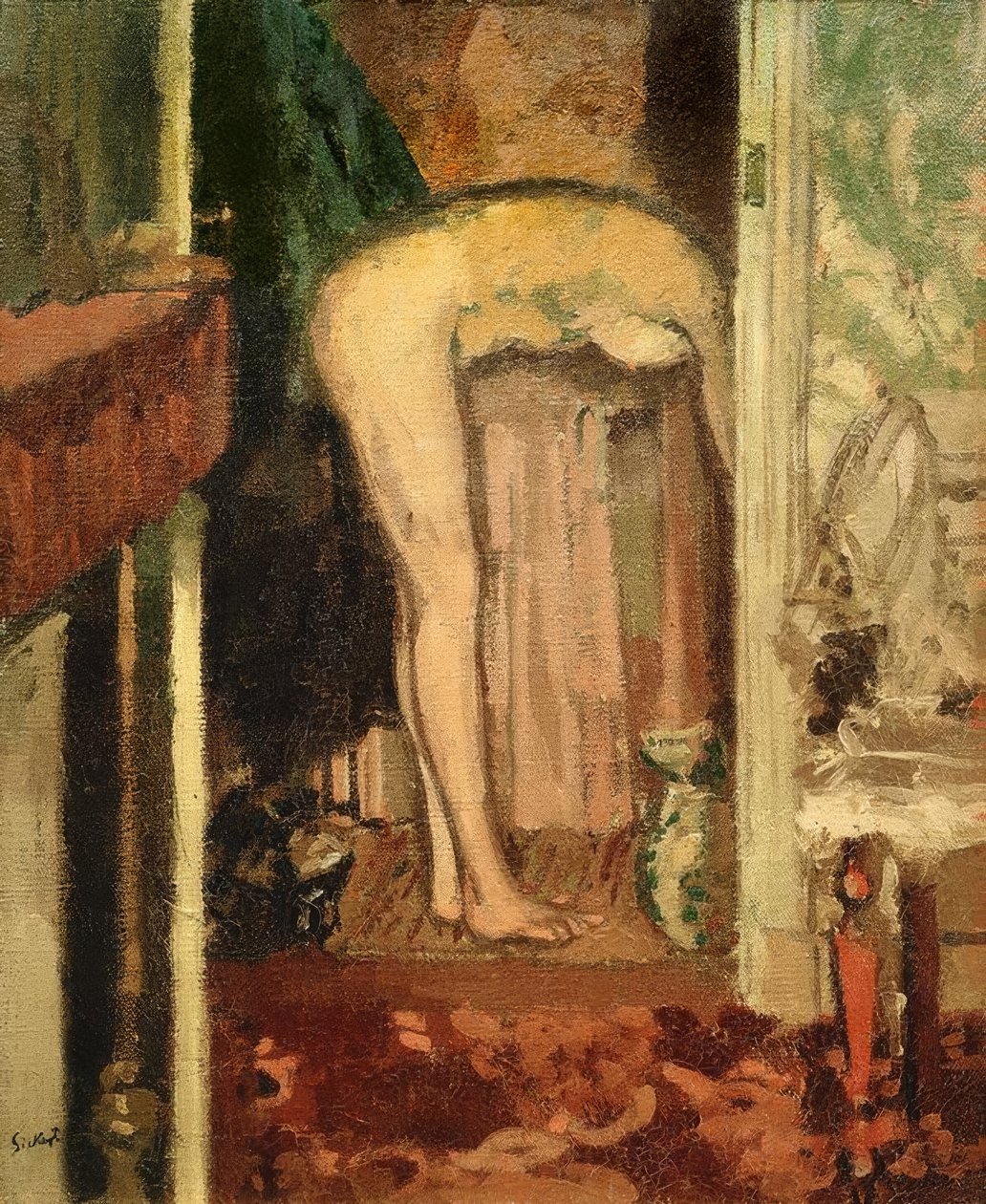 Kobieta myjąca włosy autorstwa Walter Richard Sickert