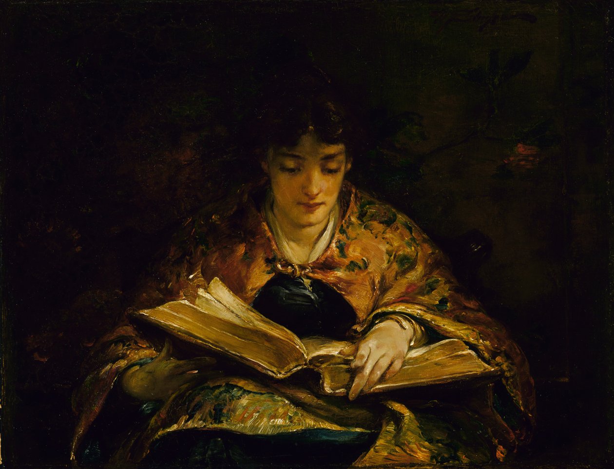 Wśród starych poetów, XIX wiek. autorstwa Walter Shirlaw