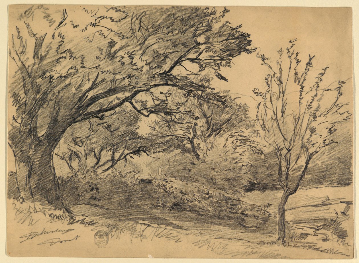 Krajobraz w Dorset, Vermont autorstwa Walter Shirlaw