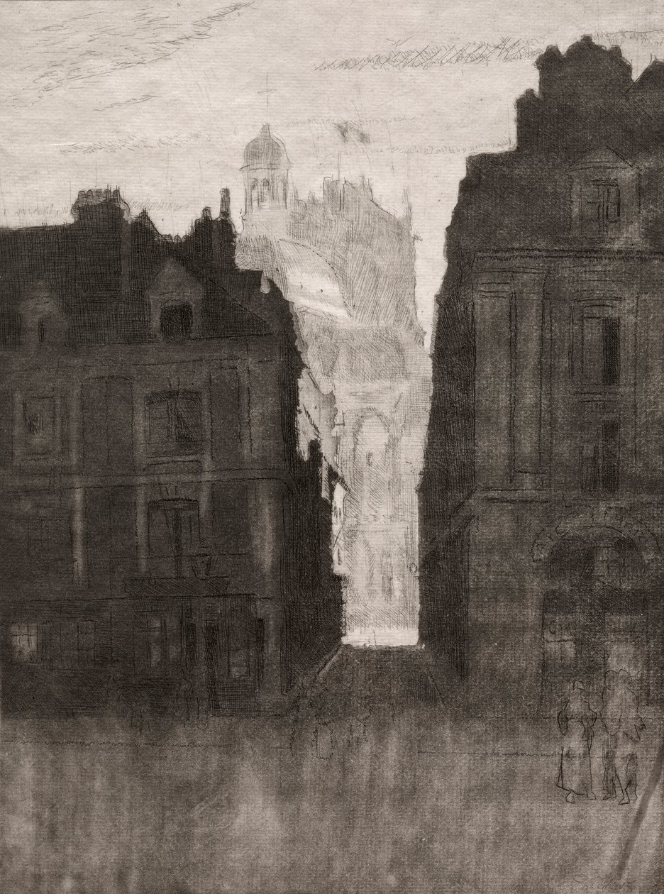 Dieppe, ulica Notre Dame autorstwa Walter Sickert