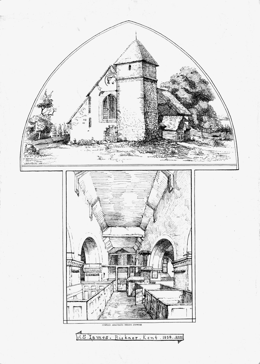 Św. Jakub, Bicknor, Kent, 1858. autorstwa Walter Smith