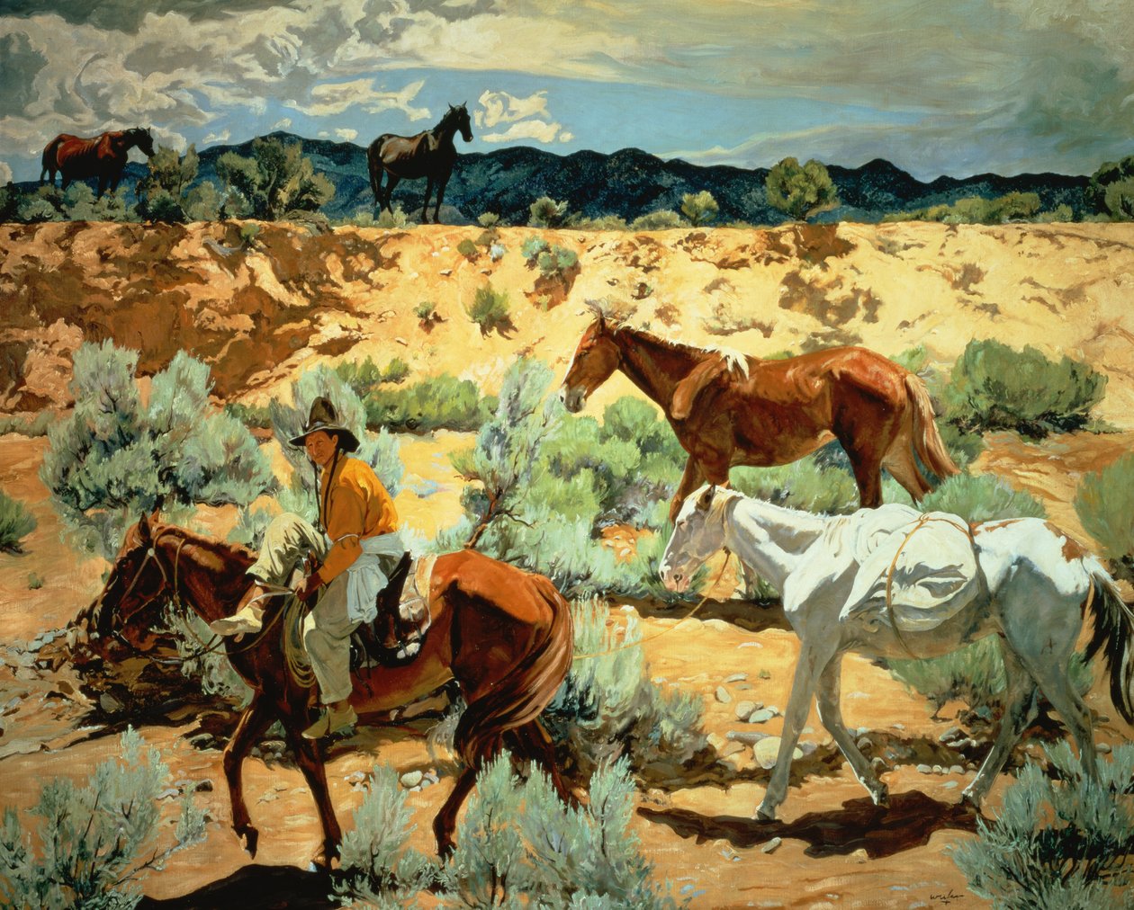 Południowy zachód (olej na płótnie) autorstwa Walter Ufer