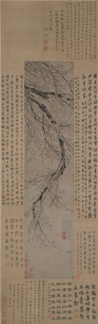 Atrament Śliwka autorstwa Wang Mian