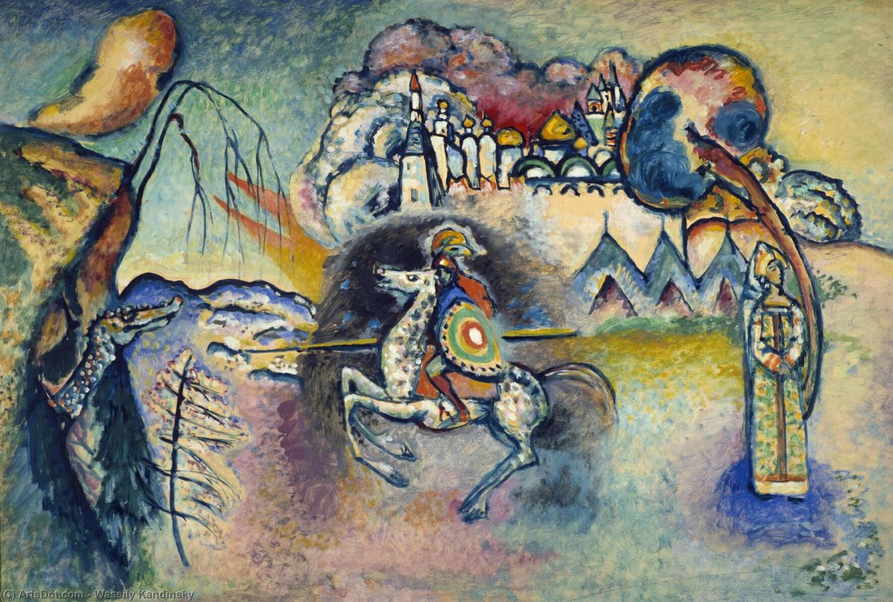NS. Jerzy i smok autorstwa Wassily Kandinsky