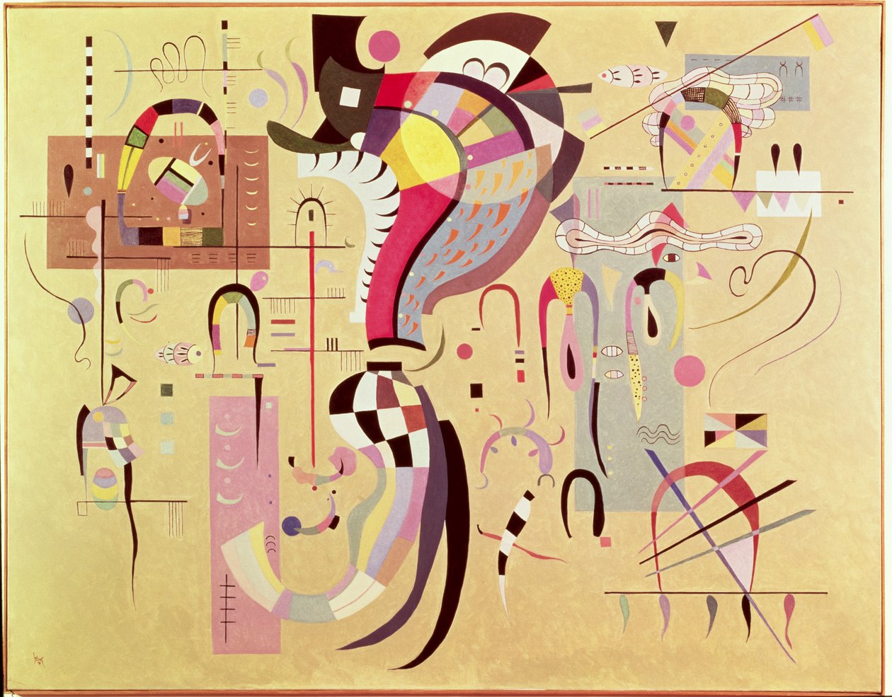 Дагалдан яваа төв, 1937 поли autorstwa Wassily Kandinsky