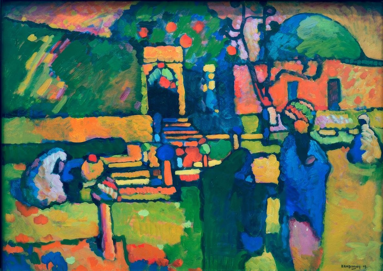 Cmentarz arabski autorstwa Wassily Kandinsky
