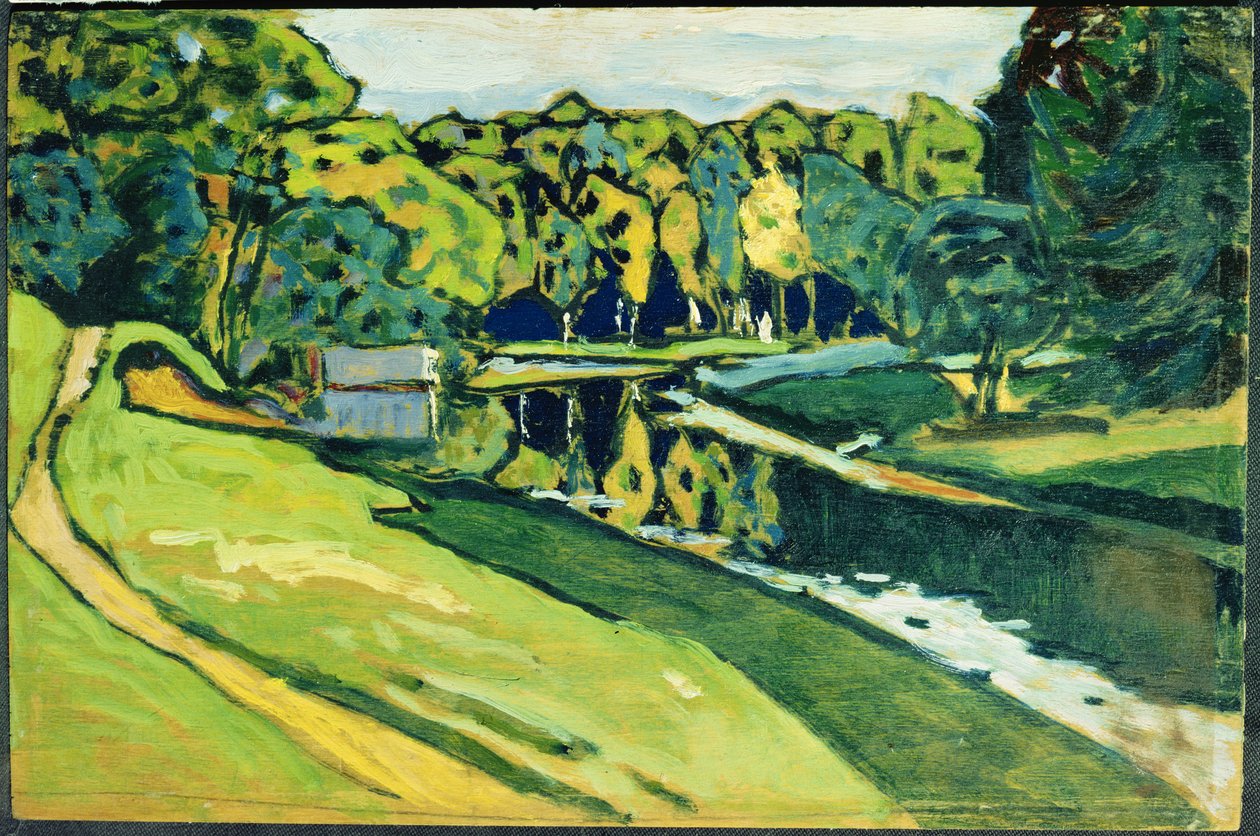 Намар, 1900 (фанер дээрх тос)поли autorstwa Wassily Kandinsky