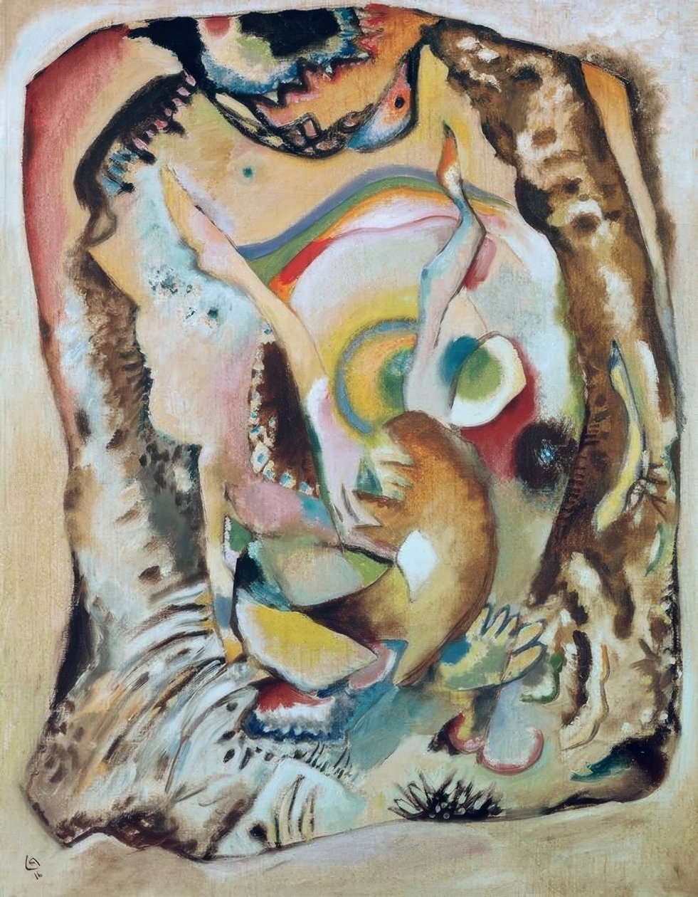 Obraz na jasnym tle autorstwa Wassily Kandinsky