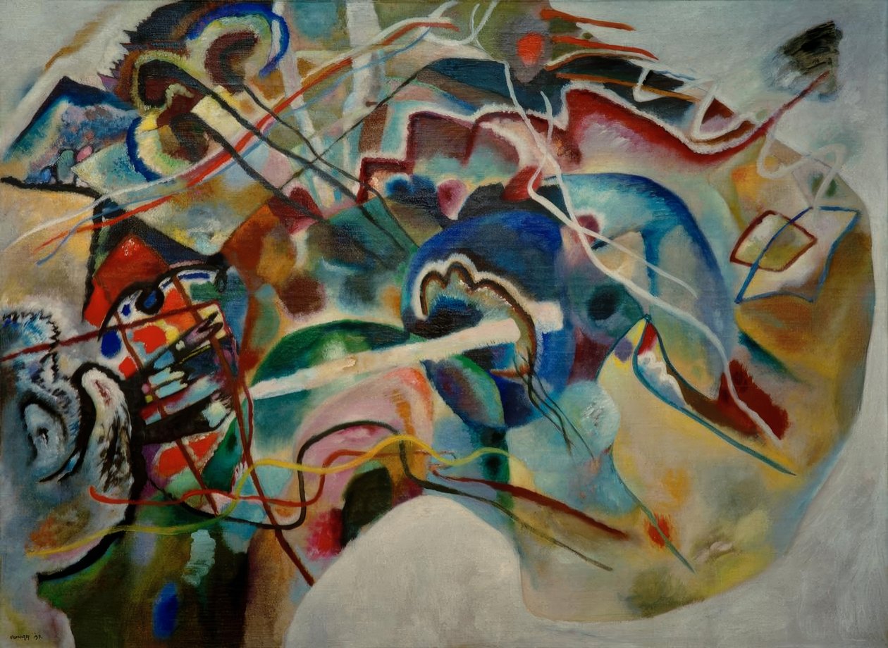 Obrazek z białą obwódką (Moskwa) autorstwa Wassily Kandinsky