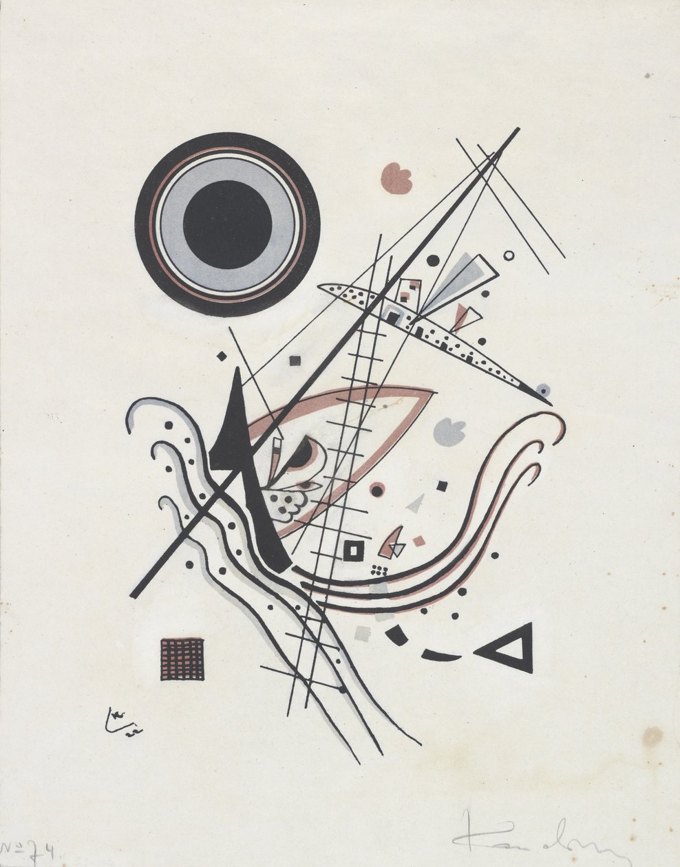 Blau (niebieski), 1922 autorstwa Wassily Kandinsky
