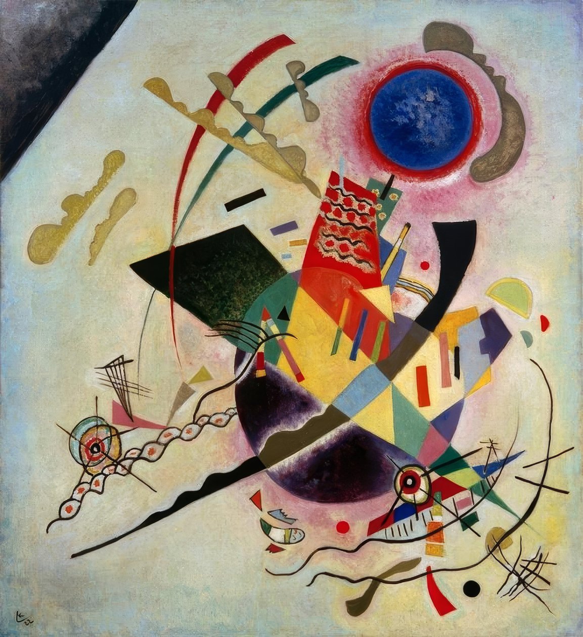 Niebieskie kółko autorstwa Wassily Kandinsky
