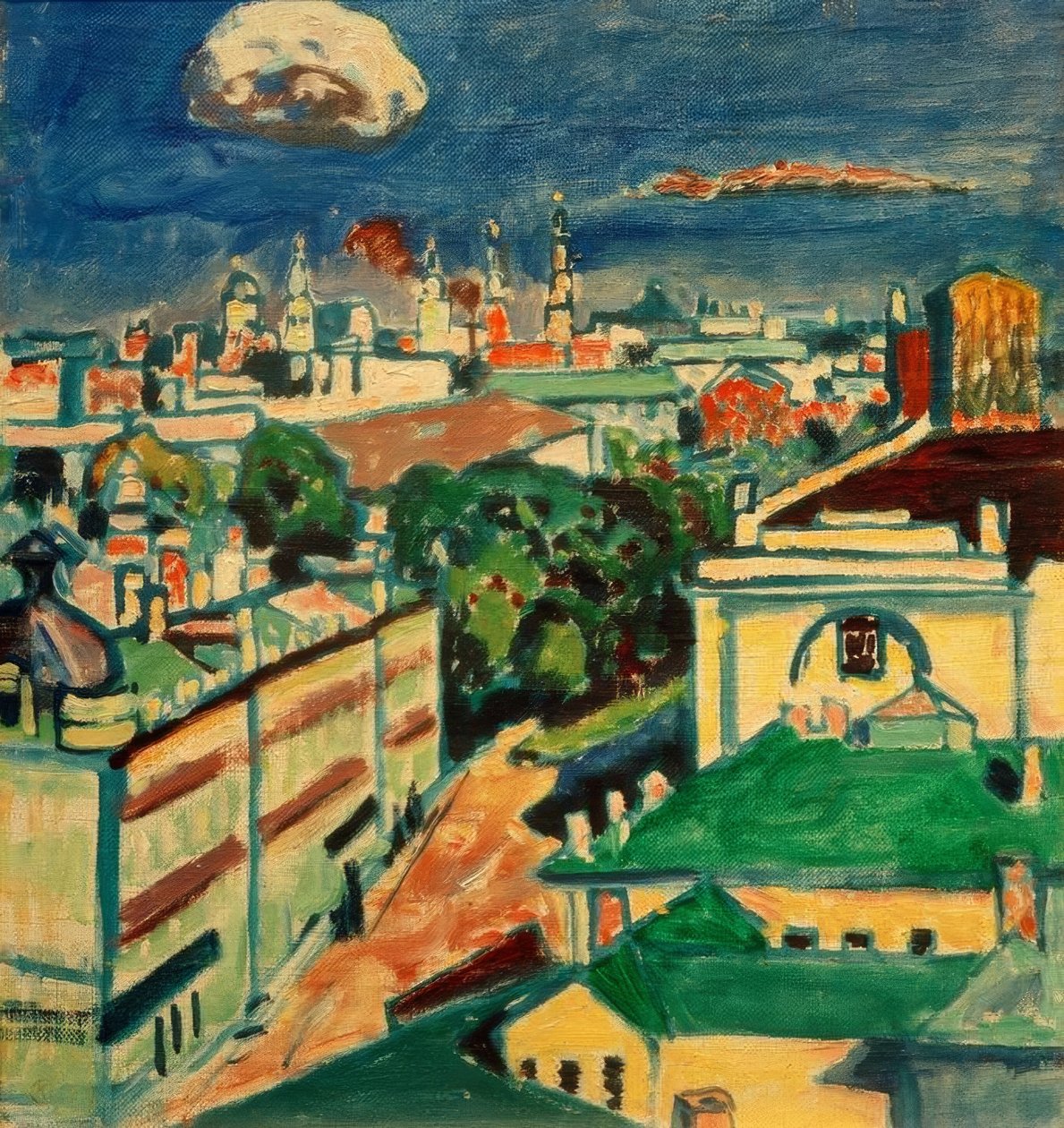 Widok Moskwy z okna mieszkania Kandinsky