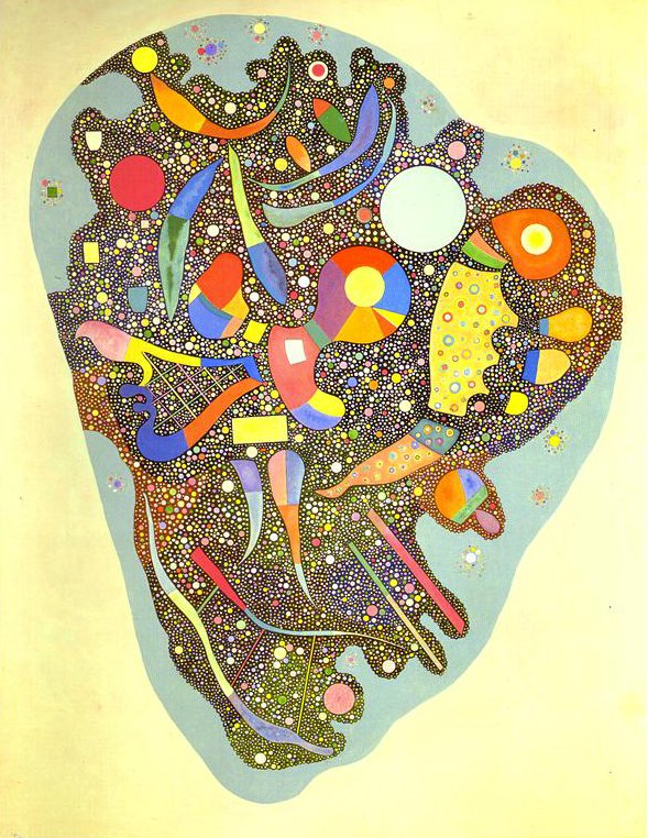 Kolorowy zespół autorstwa Wassily Kandinsky