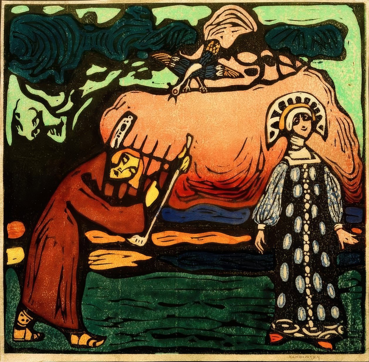 Cymbały Spielera autorstwa Wassily Kandinsky