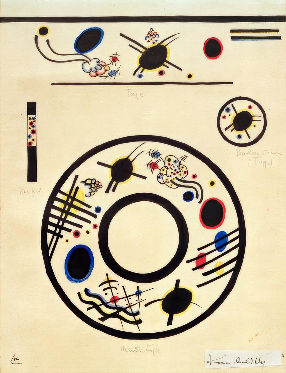 Projekt na filiżankę i spodek autorstwa Wassily Kandinsky