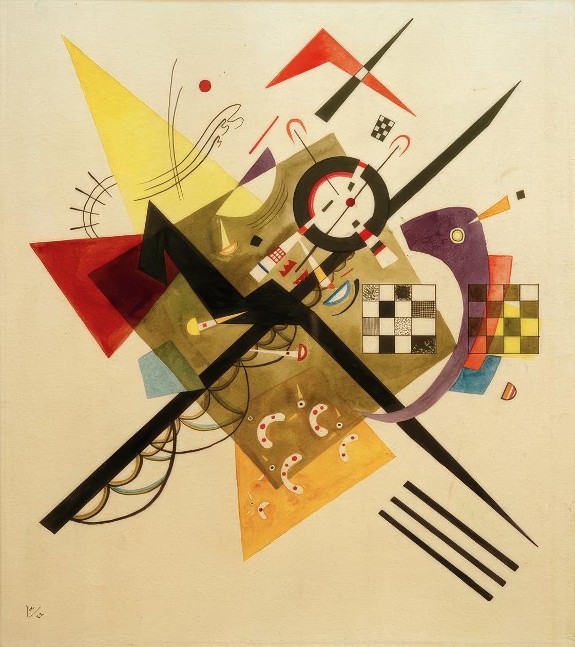 Projekt dla Auf Weiss II autorstwa Wassily Kandinsky