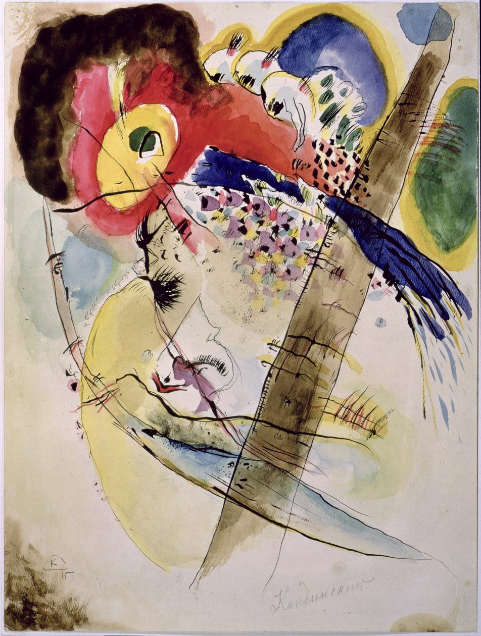 Ptaki egzotyczne, 1915 autorstwa Wassily Kandinsky