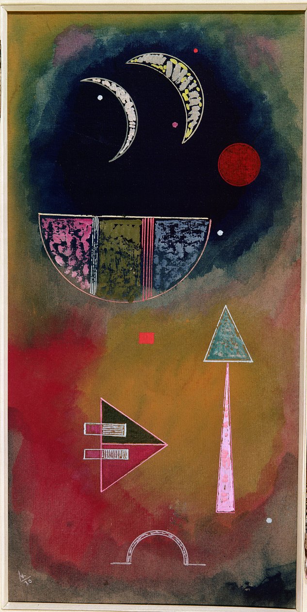 Od światła do ciemności, 1930 (gwasz i toaleta) autorstwa Wassily Kandinsky