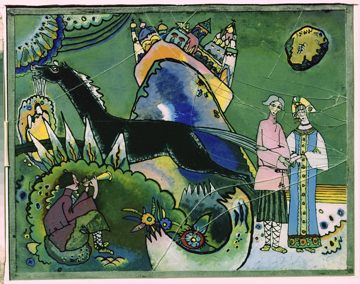 Złota Chmura, 1918 autorstwa Wassily Kandinsky