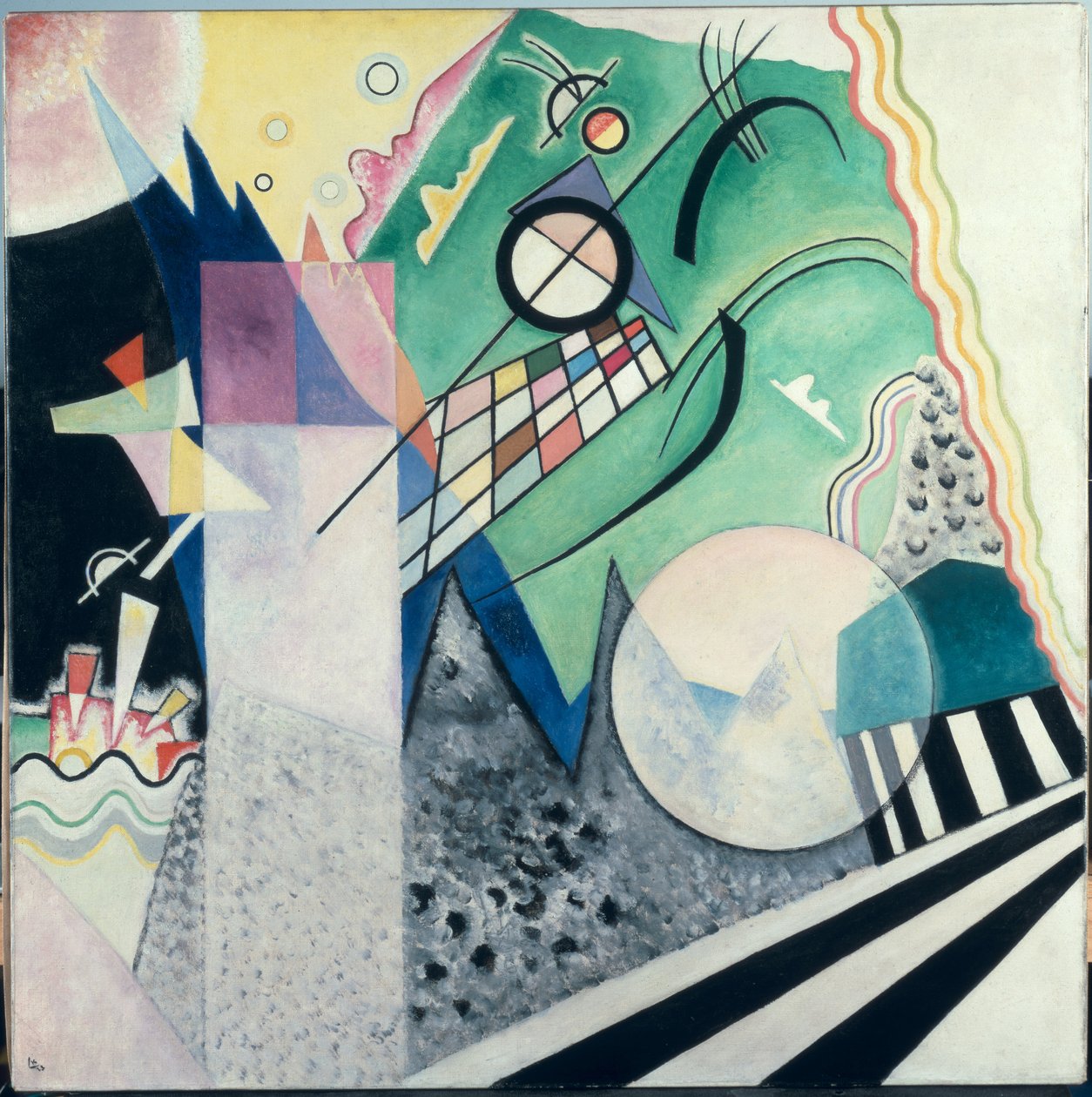 Kompozycja zielona, 1923 autorstwa Wassily Kandinsky