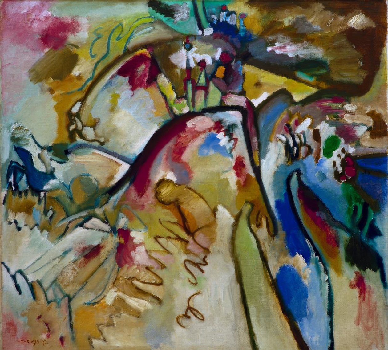 Improwizacja 21a autorstwa Wassily Kandinsky