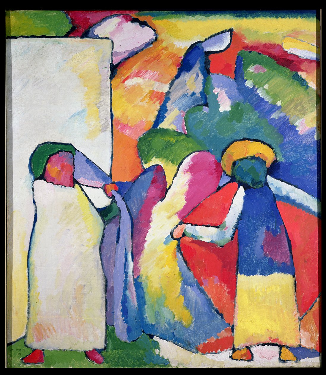 Improwizacja nr 6 (Afrykanie) 1909 autorstwa Wassily Kandinsky