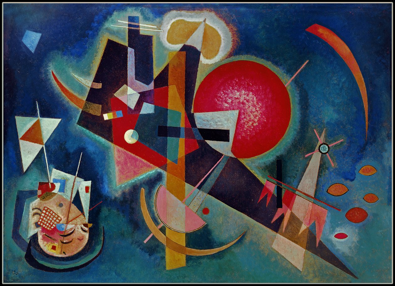 W kolorze niebieskim, 1925 autorstwa Wassily Kandinsky