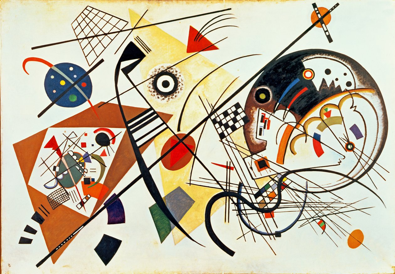 Przecinające się linie, 1923 autorstwa Wassily Kandinsky