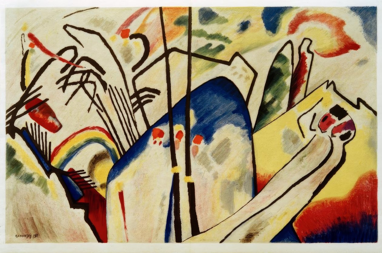 Kompozycja IV autorstwa Wassily Kandinsky