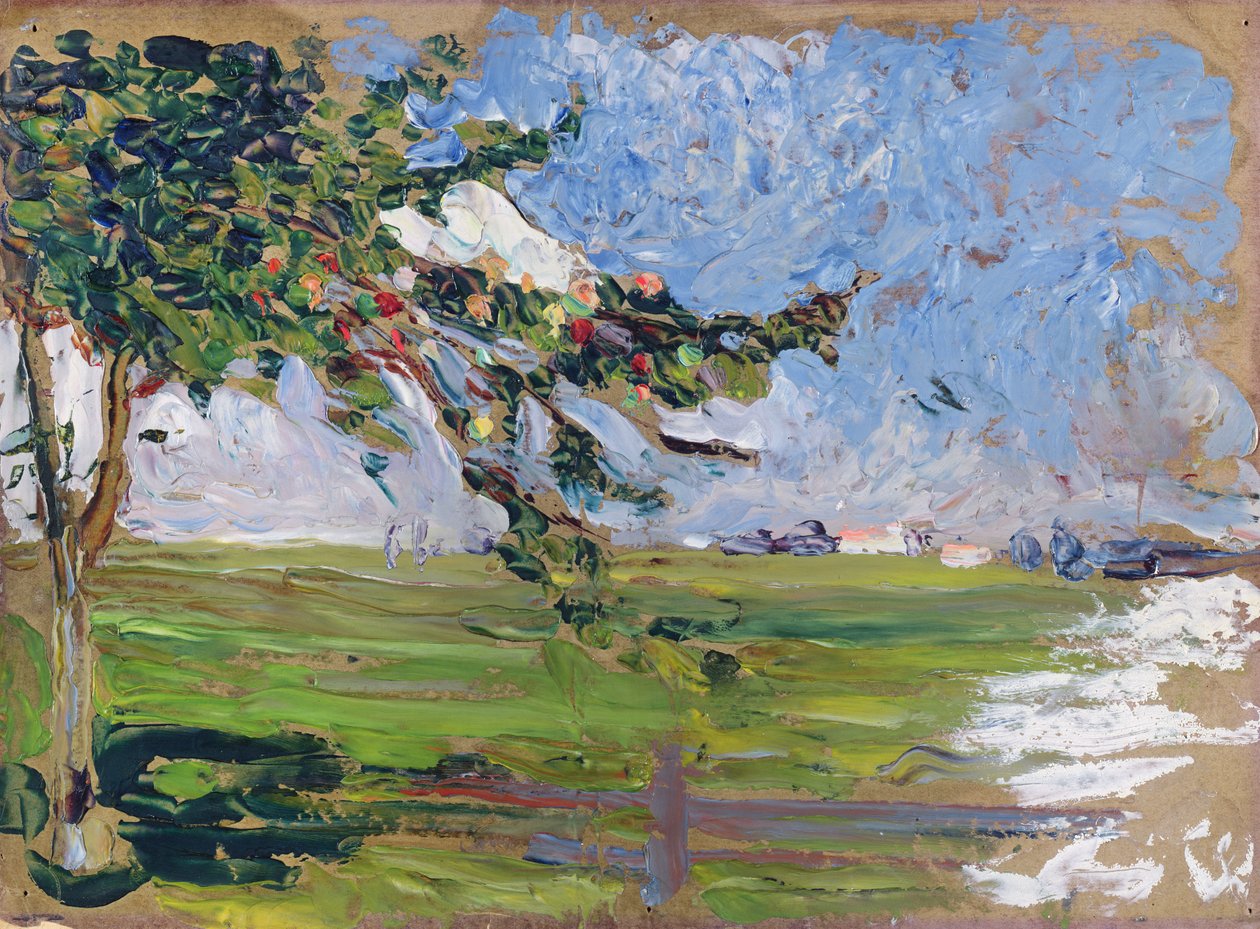 Pejzaż z jabłonią, 1906 autorstwa Wassily Kandinsky