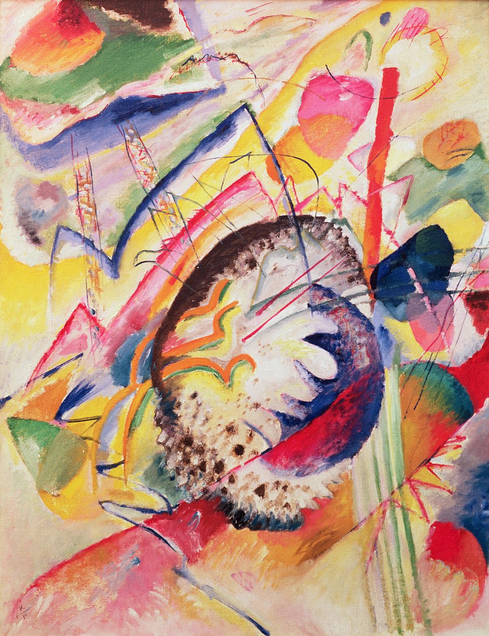 Duże studium, 1914 autorstwa Wassily Kandinsky