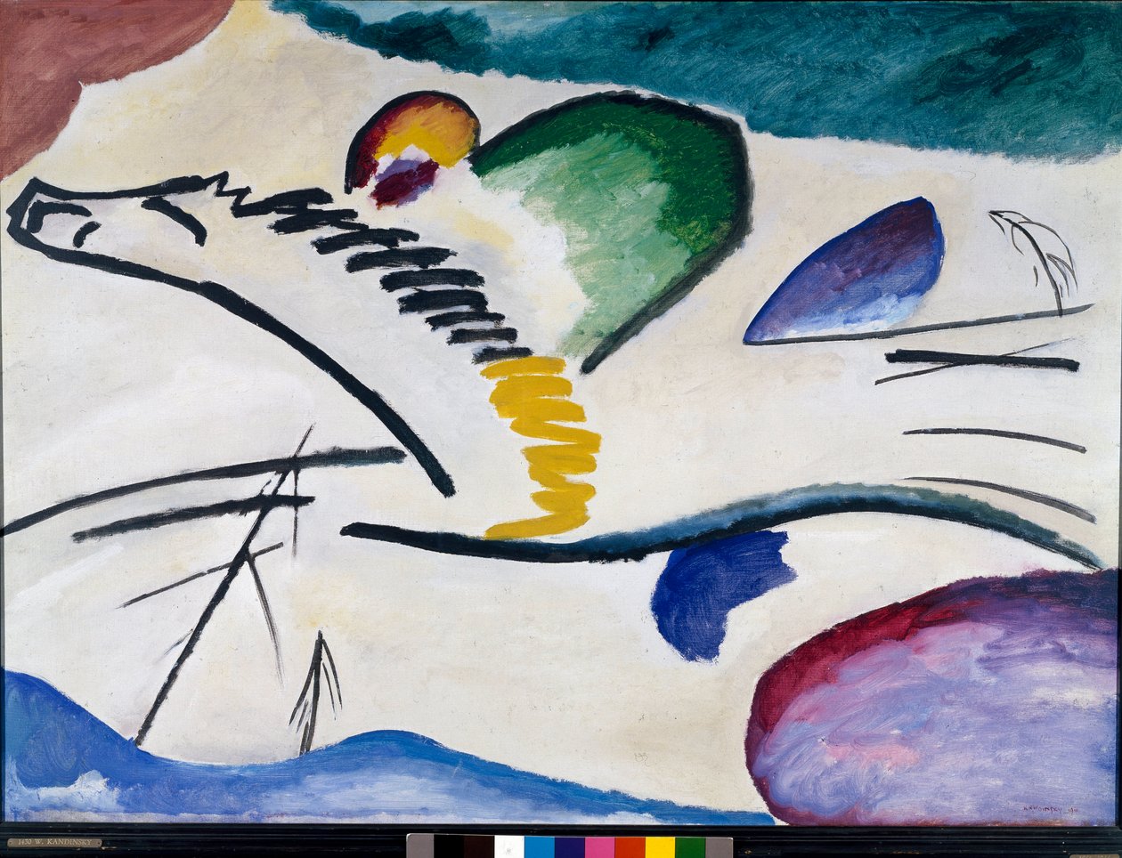 Liryczny (spiczasta cisza) Obraz Wasilija Kandinsky